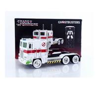 Véhicule miniature - PETERBILT OPTIMUS PRIME - Ghostbusters x Transformers - Échelle 1/24 - Blanc/rouge