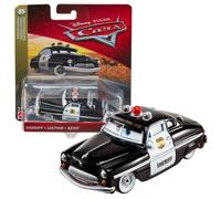 Disney Pixar Cars Radiator Springs Petite Voiture Noire Sheriff, Jouet pour Enfant, Flm15