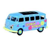 VEHICULE MINIATURE VW T1 SAMBA FLOWER POWER$1/87 SCHUCO 452605500 G