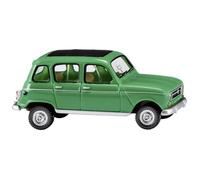 Véhicule miniature - WIKING - R4 - Toit rabattable vert - H0 - Modèle réduit assemblé