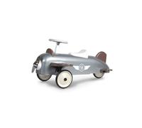 Porteur Avion en métal BAGHERA pour enfant à partir de 1 an - Gris - 4 roues