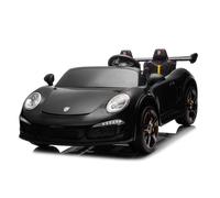 Véhicule pour enfants - Voiture électrique "Porsche 911 RUF" - Licence - Batterie 24V, 4 moteurs, télécommande 2,4Ghz, MP3+siège cuir+EVA-Noir