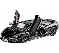Véhicule pour Miniature métal moulé sous Pression l'épour Chelle 1:24 pour Lamborghini LPI800-4 Huracán STO Aventador Revuelto Voiture Alliage(Aventador Black)