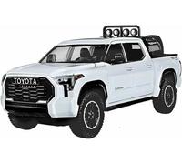 Véhicule pour Miniature métal moulé sous Pression l'épour Chelle 1:24 pour Toyota pour Tundra SUV Tout-Terrain Voiture Alliage Porte entièrement ouvrante Sons lumières véhicule Friction Cadeau(Blanc)