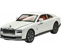 Véhicule pour Miniature métal moulé sous Pression l'épour Chelle 1:24 réplique pour Rolls-Royce Spectre Dawn Alliage avec Effets sonores Lumineux rétrofriction(Blanc)