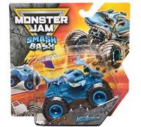 Monster Jam - Camion monstre Smash & Bash Megalodon - Moulé sous pression 1:64 - Réparable