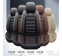 VéHicule Protection Tapis Housse De Siège Voiture En Cuir Pour DS DS-6 DS-5 DS-5LS DS7 DS3 Accessoires Style Automobile Housse Couvre Sieges(Café)