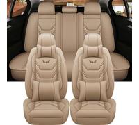 VéHicule Protection Tapis Housse De Siège Voiture Universelle Pour BMW Pour X6 E71 F31 Pour Série 1 E87 Pour Ford Intérieur Protection Housse Couvre Sieges(Beige A)