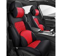 VéHicule Protection Tapis Housse Siège Voiture Personnalisée Couvre-siège Entièrement Couvert À 360 ° Pour Ford Pour Mondeo Pour Mk4 2007-2014 Housse Couvre Sieges(Black red A)
