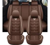 VéHicule Protection Tapis Housse Siège Voiture Universelle Cuir Intérieure Pour Tiguan Pour Kia Pour Picanto Pour Focus Pour Touareg Housse Couvre Sieges(Brun)