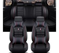 VéHicule Protection Tapis Housse Siège Voiture Universelle Pour FORD Pour Fiesta Pour Fusion Pour Mondeo Pour Taurus Pour Mustang Pour Kuga Housse Couvre Sieges(Black Red A)