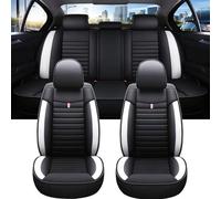VéHicule Protection Tapis Housse Siège Voiture Universelle Pour Kuga Pour Astra Pour Volvo Pour S60 Pour Qashqai Pour J11 Détails Intérieurs Housse Couvre Sieges(Black White)