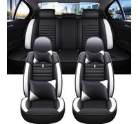 VéHicule Protection Tapis Housse Siège Voiture Universelle Pour Kuga Pour Astra Pour Volvo Pour S60 Pour Qashqai Pour J11 Détails Intérieurs Housse Couvre Sieges(Black White A)