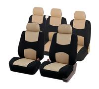 VéHicule Protection Tapis Housses Siège Voiture Faites Sur Commande Seau 1ère Rangée Pour Ford Pour 2WD 2015-2020 Pour 4WD 2017-2020 Housse Couvre Sieges(Beige)