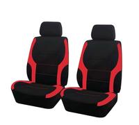 VéHicule Protection Tapis Housses Siège Voiture Universelles Tissu avec Airbag Éponge Compatible La Plupart des SUV Camion Van Housse Couvre Sieges(Red 2 Seat)