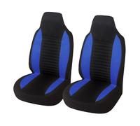 VéHicule Protection Tapis Housses Universelles Siège Baquet Avant Arrière Haut 2 Pièces Protection Auto Pour Peugeot 107 Pour Citroën C1 Housse Couvre Sieges(2pcs blue)