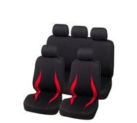 VéHicule Protection Tapis Les Housses Siège Voiture S'adaptent À Plupart Camions avec Un Tissu Éponge 2 Mm pour Chevy pour Plymouth Housse Couvre Sieges(Red A)