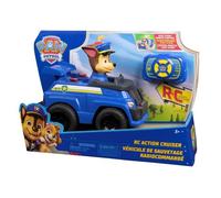 Paw Patrol - Pat Patrouille - Véhicule RC Interactif Chase - Voiture Télécommandée Chase - Effets Lumineux - Figurine À Collectionner - Pat Patrouille Jouet - Voiture Enfant - Jouet Enfant 3 Ans Et +