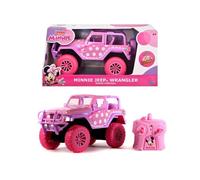 Vehicule radiocommande Dickie - 253076000 - The Minnie Mouse Telecommande Jeep Wrangler 1:24, Blanc, Rose, Violet
