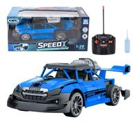 Vehicule radiocommande Leantoys Voiture télécommandée RC 1:20, lumières, effet fumée bleu EDUKAMP