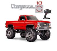 Véhicule radiocommandé TRX-4 Chevrolet K10 Cheyenne rouge 4x4 1/10 - Traxxas