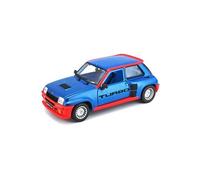 BBurago Miniature montée Renault R5 Turbo 1980 Bleu 1/24