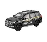 Véhicule Réplique Fidèle De Voiture 1:18 pour Toyota Prado SUV en Alliage De Zinc Réplique Modèle Voiture Statique Décoration De Bureau Artisanat Ornements Véhicules à Moteur(Black)
