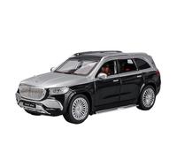 Véhicule Réplique Fidèle De Voiture 1:24 pour Maybach GLS600 SUV Modèle De Voiture en Alliage Métallique Décoration Statique Véhicules à Moteur(Silver)
