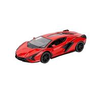 Véhicule Réplique Fidèle De Voiture 1:32 pour Lamborghini Sian FKP 37 Mini-Voiture De Luxe en Alliage Métallique Ornements Accessoires De Mode Véhicules à Moteur(Red)