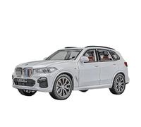 Véhicule Réplique Fidèle De Voiture Modèle De Voiture Simulé BMW X5 SUV 1:24 avec Retrait, Peut Être Utilisé comme Décoration De Maison Ou De Bureau Véhicules à Moteur(White)