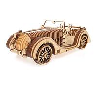 Véhicule Roadster UGEARS VM-01 - Cadeau de fête des pères Art en Bois 3D DYI - Projets Amusants pour Adultes - Modèle de Travail mécanique 3D - Matériau en contreplaqué avec Transmission intégrée