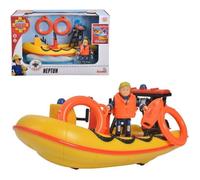 Véhicule - Sam Le Pompier - Neptune - Bateau de sauvetage - Figurine Penny - 3 ans et plus