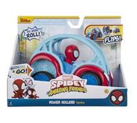 Jazwares Voiture Power Rollers (Spidey) – 15 cm – qui recule et se retourne – Noir