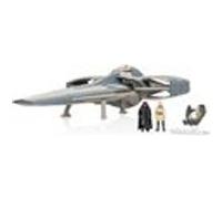STAR WARS Micro Galaxy Squadron Sith Infiltrator - Véhicule de 25,4 cm avec Speeder de 6,3 cm avec Support et 2 Accessoires pour Micro Figurines de 2,5 cm