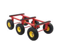 Véhicule tout-terrain à 6 roues, capacité tout-terrain avec une capacité de charge de 1200 lb, chariot de meubles lourds, pneus pneumatiques de 10 pouces pour la maison, entrepôt logistique
