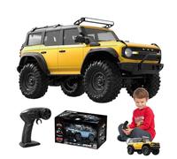 Véhicule Tout Terrain | Voiture Télécommandée Cascade 1 16 Modèle Crawler avec Camion LED 2.4 GHz | Véhicule 2,4 GHz à Vitesse Lente avec LED Jouet Tout Terrain pour Garçons Filles Adultes Parc Maison