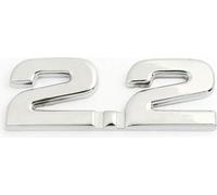 Véhicule Voiture 2.2 déplacement Emblème Badge autocollant Argenté