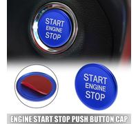 Véhicule Voiture Moteur Start Stop Bouton Poussoir Couverture Capuchon Bleu Remplacement
