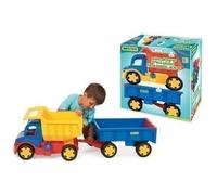 Véhicule - WADER - GIGANT CAMION AVEC CHARRETTE À BRAS - Bleu - À partir de 12 mois - Mixte