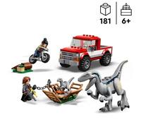 Véhicules à construire - LEGO - 76946 - Jurassic World - Vélociraptors Beta et Blue - 292 pièces