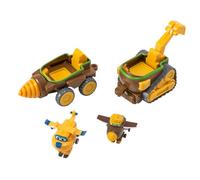 Véhicules connectables Todd & Donnie's Dig Rig + 2 Transform'a'bot - Super Wings - AUDLEY