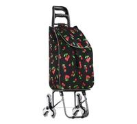 Véhicules d'achat, Chariot de Courses Pliable à 6 Roues, Cadre métallique, escalier, supermarché, Multicolore, 88x40cm(A)