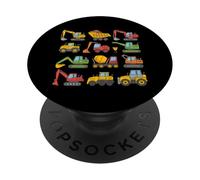 Véhicules De Chantier Camion Projet Manager Superviseur PopSockets PopGrip Adhésif