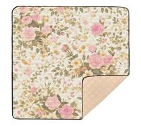 Véhicules de construction, camion à benne basculante, graduateur en papier or rose, imprimé léopard, ses formes se mélangent sans problème en 1 autre joli tapis pliable pour la gym et les activités