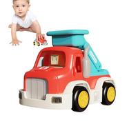 Véhicules De Construction - Jouet Alimenté par Friction - Voiture d'Ingénierie avec Musique et Lumière,pour Jeu Voyage Extérieur Terrain de Jeu Activités à la Maison Anniversaire Noël