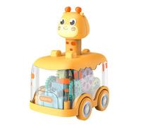 Véhicules de recul, voiture de recul, camion jouet Push and Go - Véhicules de course amovibles, jouet de voiture pour enfants avec motif d'animaux de dessins animés, jouets de jeu