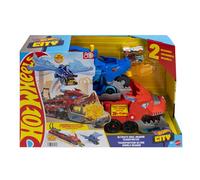 Hot Wheels Camion transporteur de voitures Car Transporter Truck Bleu pour enfants