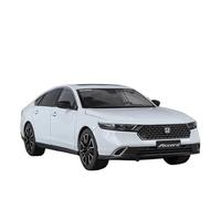 Véhicules Jouets en Métal Honda Accord 1 18 Son Et Lumière À Collectionner Cadeau d'anniversaire pour Garçon Jouets Non RC(White)