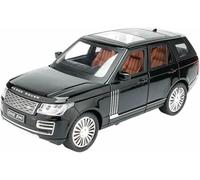 Véhicules métal moulé sous Pression 1:24 pour Land Rover Range pour Classic SUV modèle réduit Voiture Alliage Jouet Statique Dynamique Ornements(Noir)