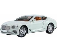 Véhicules métal moulé sous Pression l'épour Chelle 1:24 pour Bentley Continental GT Classic Sedan modèle réduit Voiture Alliage Jouet Dynamique Ornements(Blanc)